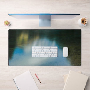 Beautiful lake with mountains in Zgornje Jezersko Desk Mat