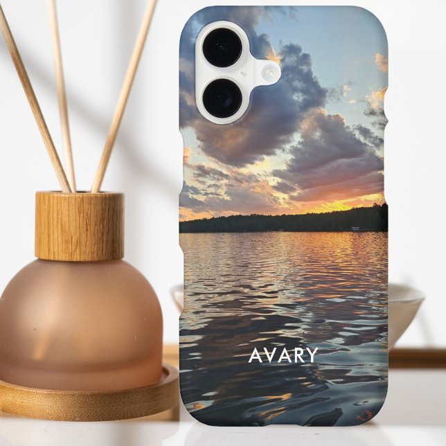 Beautiful Lakeview Sunset Reflection Case-M (Goes well on any phone case or additional products.)