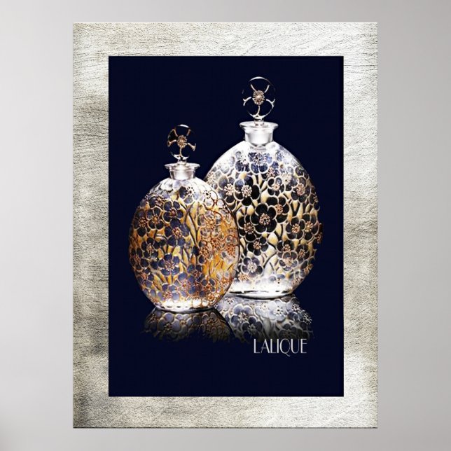 Beautiful Lalique Perfume Bottles Poster (Front)