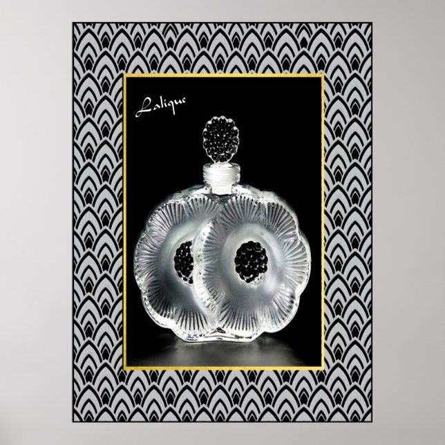 Beautiful Lalique vintage Perfume Bottle Poster (Front)