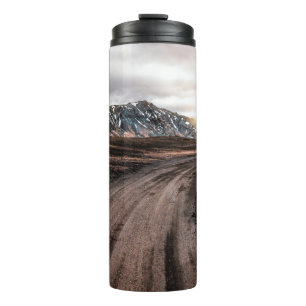 Beautiful Landmanalaugar gravel dust road way on h Thermal Tumbler