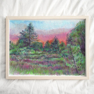 Beautiful Landscape Art Trees Art Print