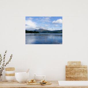 Beautiful landscape in Scotland - Loch Lemond Poster