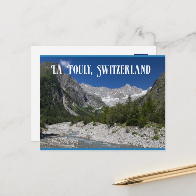 Beautiful Landscape, La Fouly, Switzerland Postcard (Front/Back In Situ)