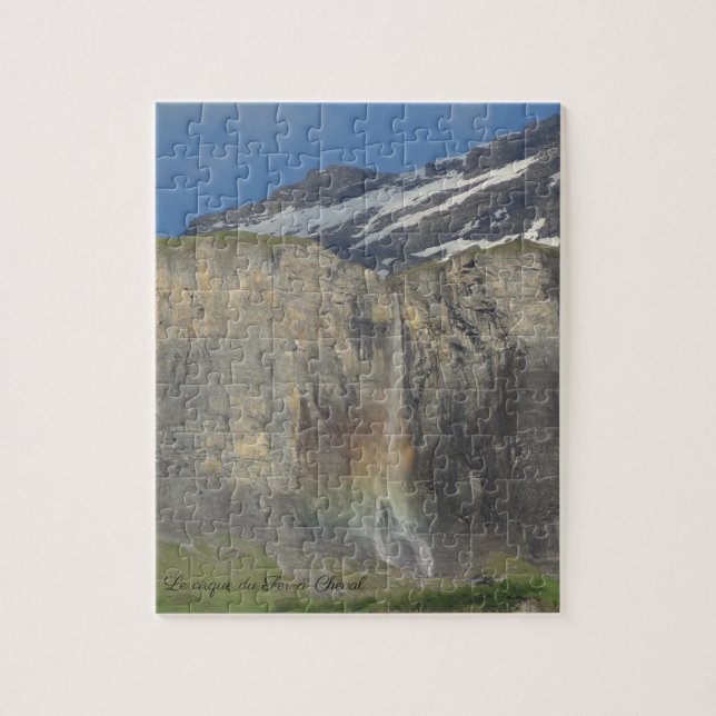 Beautiful landscape nature rainbow France Jigsaw Puzzle (Vertical)