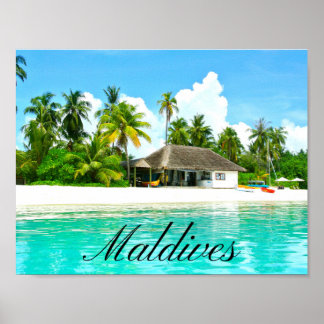 Beautiful Landscape Of Maldives Poster