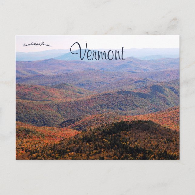 Beautiful Landscape of Vermont Postcard (Front)