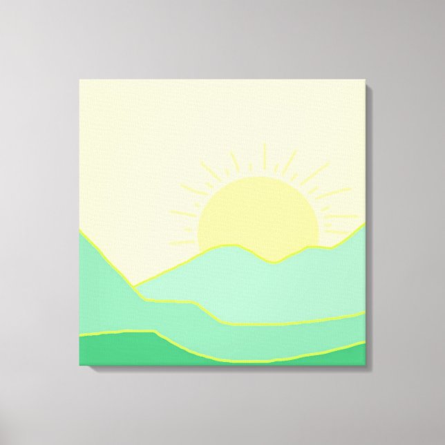 beautiful landscape painting art canvas print (Front)