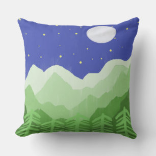 beautiful landscape painting art cushion