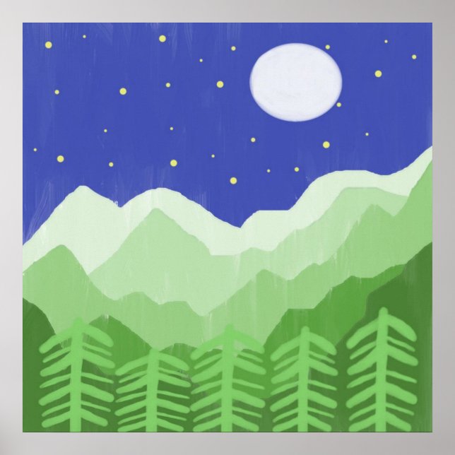 beautiful landscape painting art poster (Front)