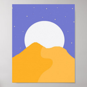 beautiful landscape painting art poster