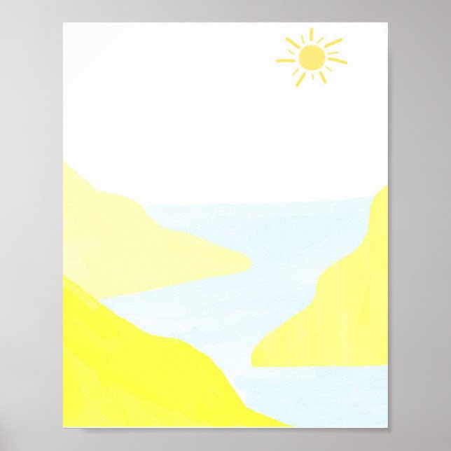 beautiful landscape painting art poster (Front)