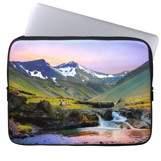 Beautiful Landscape Scenery of Iceland Laptop Sleeve (Front)