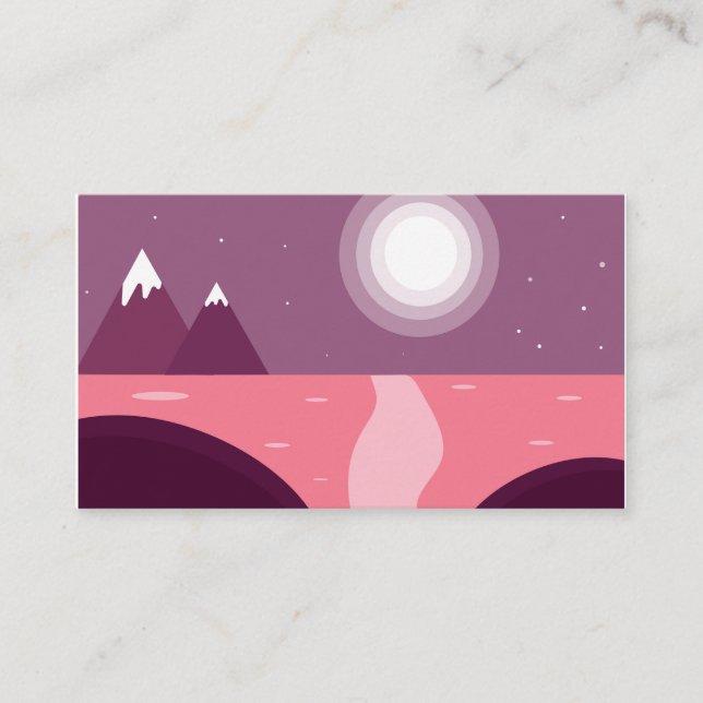 Beautiful landscape set enclosure card (Front)