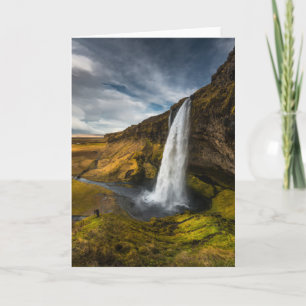Beautiful Landscape View of Seljalandsfoss Card