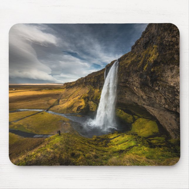 Beautiful Landscape View of Seljalandsfoss Mouse Mat (Front)