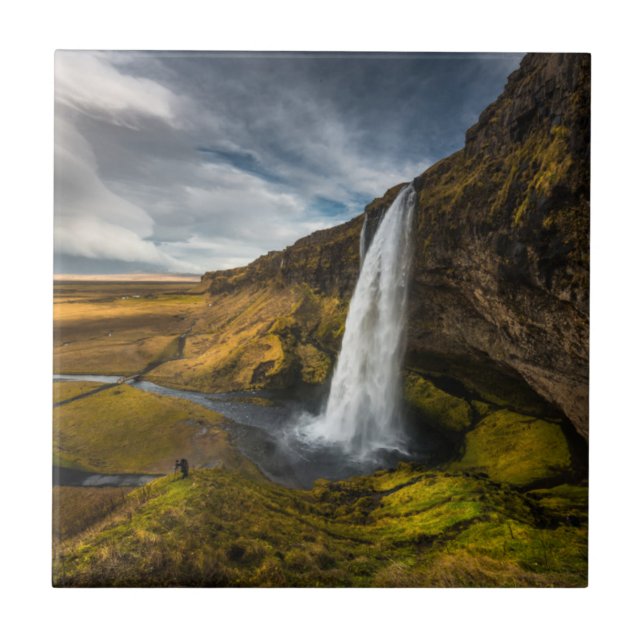 Beautiful Landscape View of Seljalandsfoss Tile (Front)