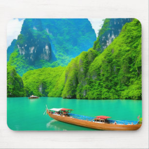 Beautiful Landscape View Rock Mountain Khao Mouse Mat