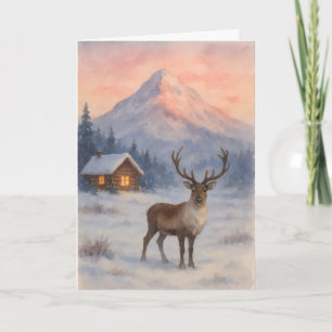 Beautiful landscape Xmas card