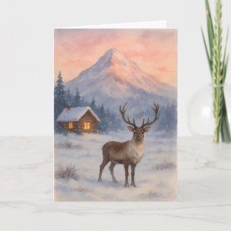 Beautiful landscape Xmas card