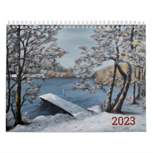 Beautiful landscapes 2023 calendar -oil paintings