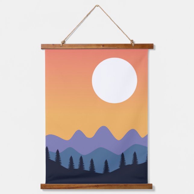 Beautiful landscapes hanging tapestry (Front)