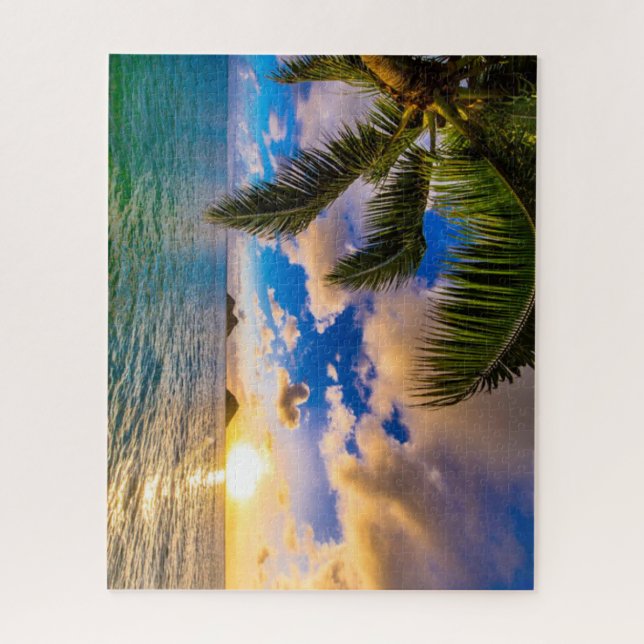 Beautiful Lanikai Beach Hawaii Jigsaw Puzzle (Vertical)