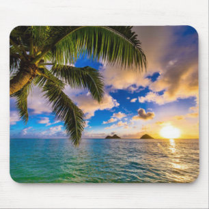 Beautiful Lanikai Beach Hawaii Mouse Mat