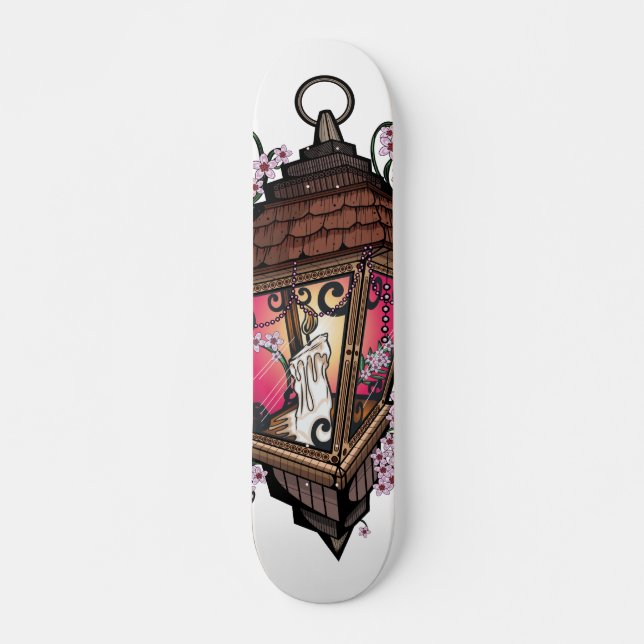 Beautiful Lantern Skateboard (Front)
