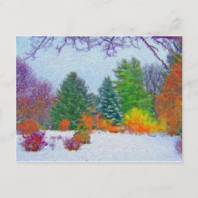 Beautiful Large Fine Art Painted Postcard (Front)