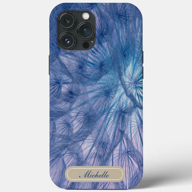 Beautiful Large Wispy Blue Dandelion   Case-Mate iPhone Case (Back)