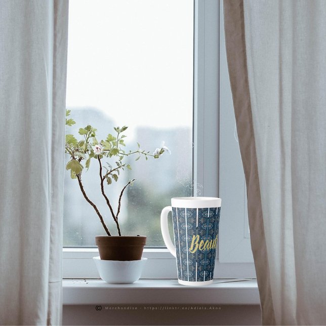 BEAUTIFUL Latte Mugs by Poet Adiela Akoo (Beautiful Latte Mug designed by Poet Adiela Akoo. Browse my store for more fab finds & gr8t buys now)