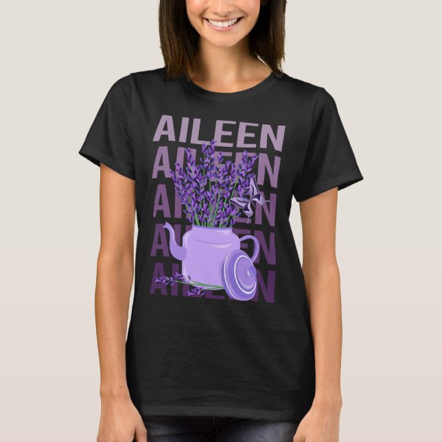 Beautiful Lavender - Aileen Name T-Shirt (Front)