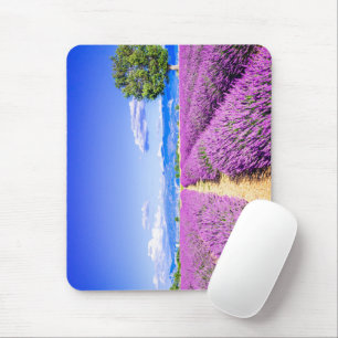Beautiful lavender field in Provence Mouse Mat