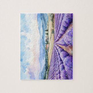 Beautiful lavender fields jigsaw puzzle