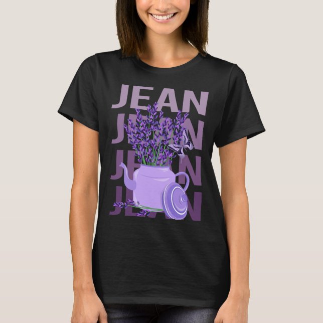Beautiful Lavender - Jean Name T-Shirt (Front)