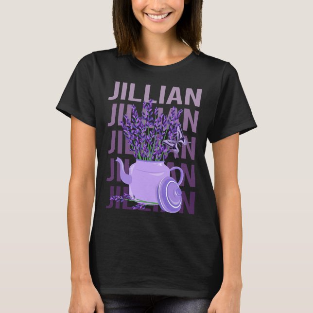 Beautiful Lavender - Jillian Name T-Shirt (Front)