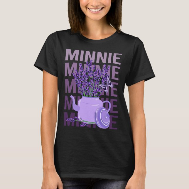 Beautiful Lavender - Minnie Name T-Shirt (Front)