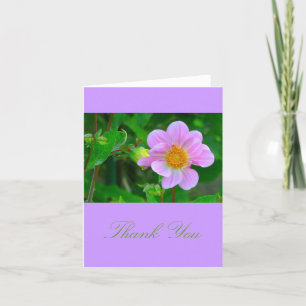 BEAUTIFUL LAVENDER-PINK ANEMONE CARD