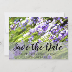 Beautiful Lavender "Save the Date" Wedding Invitation