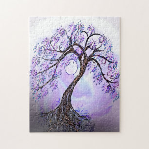 Beautiful Lavender Tree of Life Puzzle