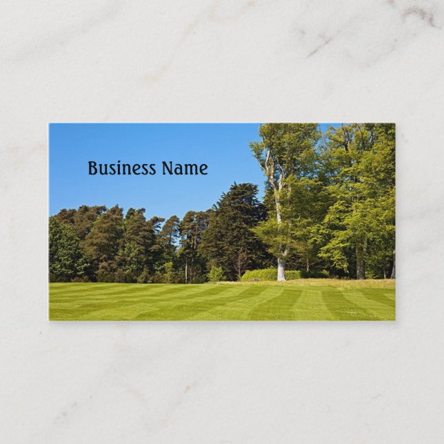 Beautiful Lawn Business Card (Front)