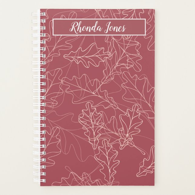 Beautiful Leaf Drawing Planner (Front)