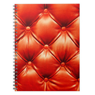 Beautiful leather upholstery sofa with buttons notebook