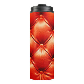 Beautiful leather upholstery sofa with buttons thermal tumbler