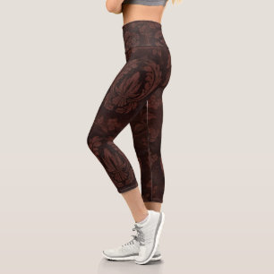 Beautiful Leather   Zazzle_Growshop. Capri Leggings