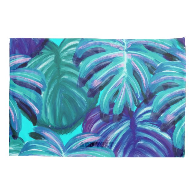 Beautiful Leaves Pattern  Pillowcase (Back)