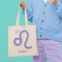 Beautiful Leo Astrology Sign Purple Personalised
