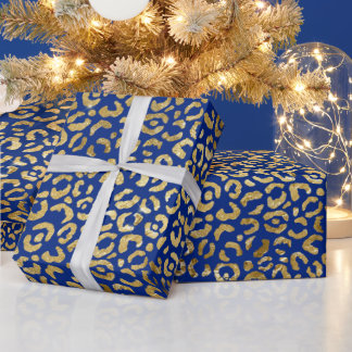 Beautiful Leopard Print Christmas Wrapping Paper