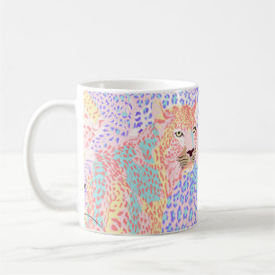 Beautiful Leopard Seamless Pattern illustration Ar Coffee Mug